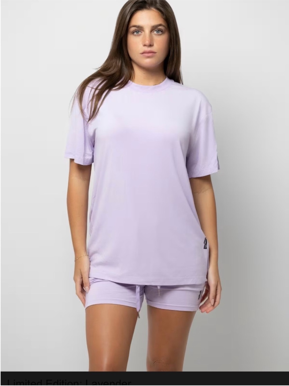 Lavender Short Sleeve Crewneck Tee and Short Set
